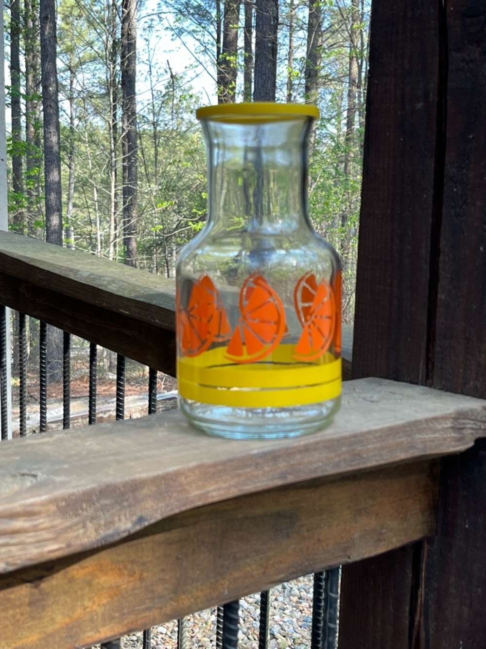 Vintage Libbey of Canada orange juice carafe